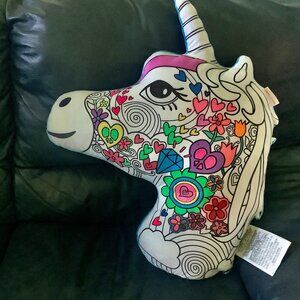Unicorn Pillow Colorful Decorative